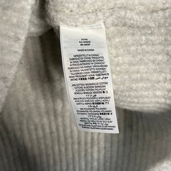 NWT BODEN Chunky Knit Vneck Button Cardigan Cotton Wool Blend K0746 MED - Picture 5 of 5